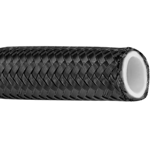 Proflow Black Stainless Steel Braided PTFE Hose -04AN 5 Metre Length - PFE200-04BK-5 PFE200-04BK-5