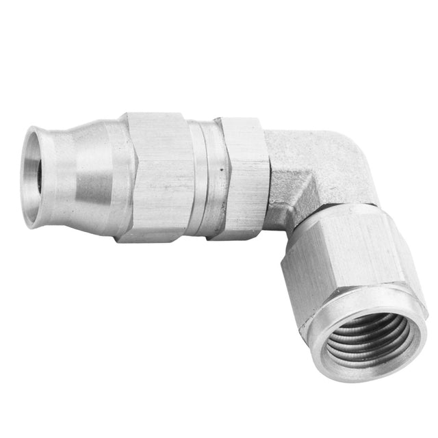 Proflow Stainless Steel 90 Degree Hose End Hose End For -04AN PTFE Hose - PFE203-04 PFE203-04