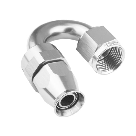 Proflow Aluminium 180 Degree Hose End Hose End For -12AN PTFE Hose, Polished - PFE206-12DHP PFE206-12DHP
