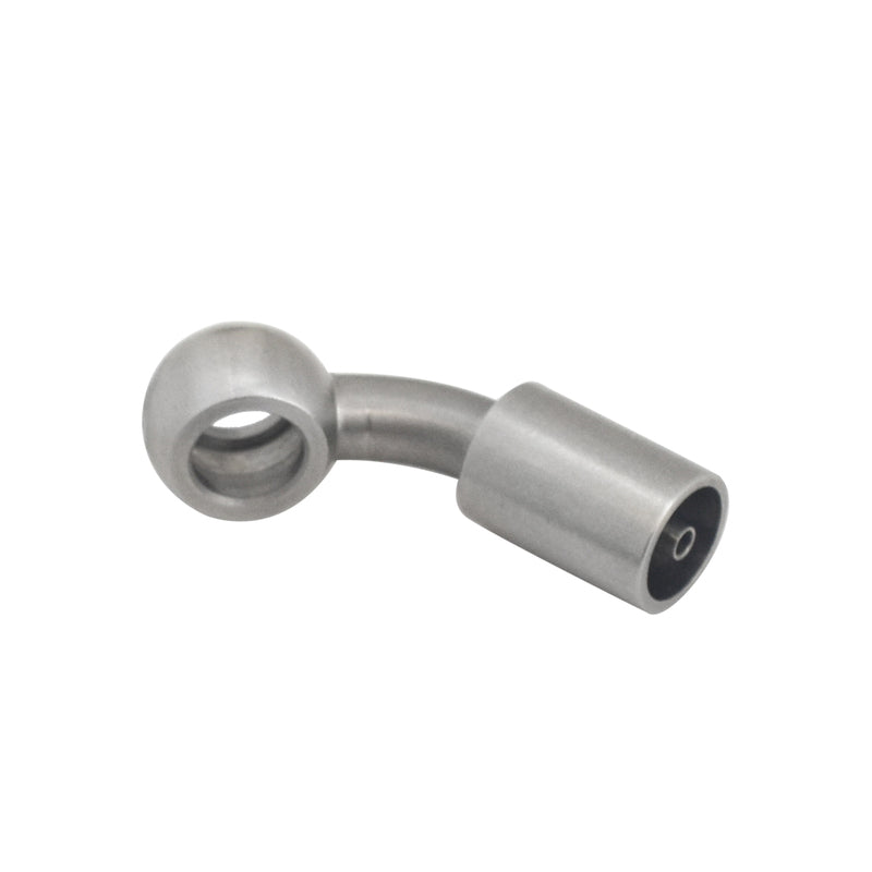 Proflow Stainless Steel Banjo Hose End 10mm 45 Degree -03AN Suit Brakequip Crimper - PFE208-03C PFE208-03C