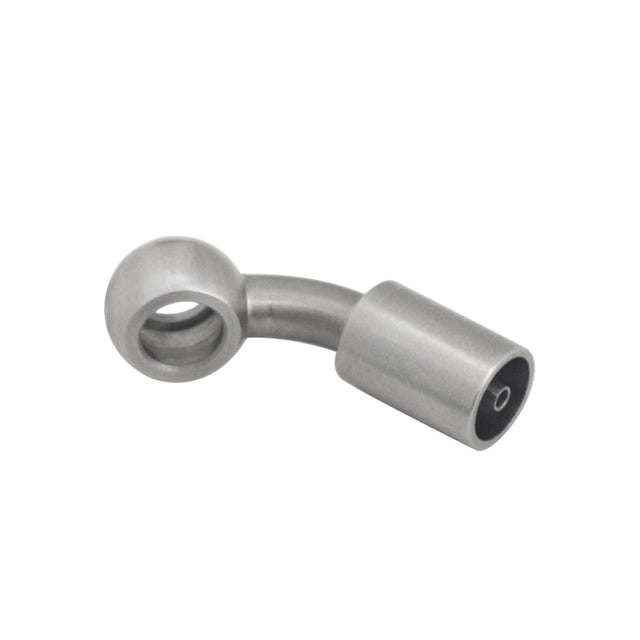 Proflow Stainless Steel Banjo Hose End 10mm 45 Degree -03AN Suit Brakequip Crimper - PFE208-03C PFE208-03C