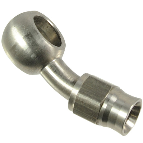 Proflow Stainless Steel Banjo Hose End 10mm 30 Degree Bend For -03AN PTFE Hose - PFE211-03 PFE211-03