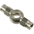 Proflow Stainless Steel Double Hose Banjo Hose End 7/16 11.2mm For -03AN PTFE Hose - PFE215-03 PFE215-03