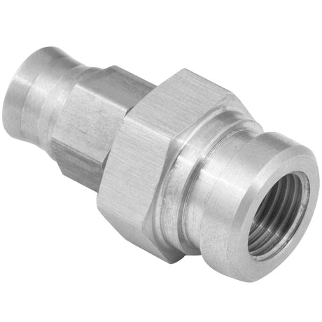 Proflow Stainless Steel Brake Adaptor Female Concave Seat M10 x 1.00 To -03AN PTFE Hose 17mm Hex - PFE240-03 PFE240-03