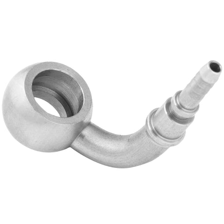 Proflow Stainless Steel Banjo Hose End 10mm 90 Degree Bend Crimp Style - PFE265-03 PFE265-03