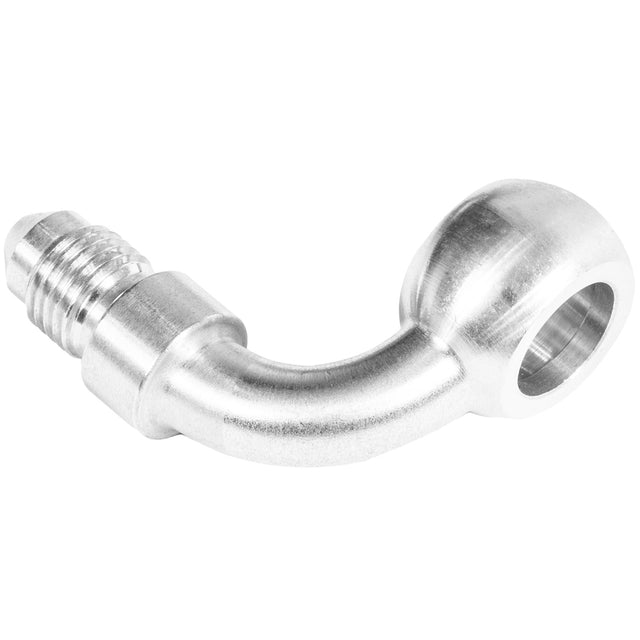 Proflow Chrome 12mm Banjo Brake Hose End 90 Degree To -03AN - PFE309-03CH-12 PFE309-03CH-12