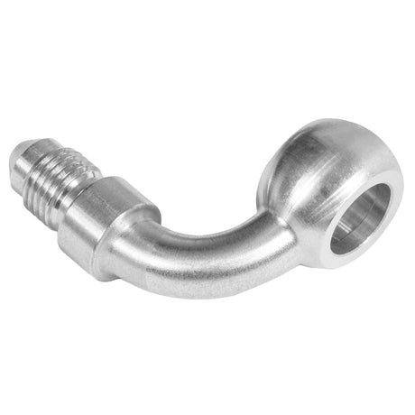 Proflow Stainless Steel 90 Degree Banjo Brake Hose End 10mm To -04AN Male - PFE313-04 PFE313-04