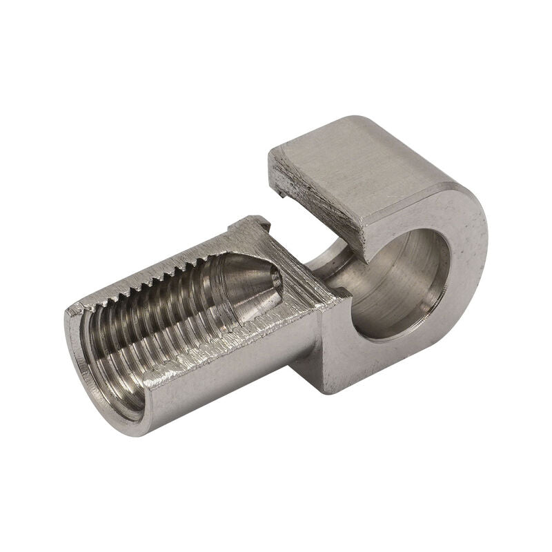 Proflow Stainless Steel Banjo, 3/8'' Hole to 3/8"-24 UNF 45 Degree Seat For Bubble Flare, Suits 3/16'' Brake Line, For Tight Access, Each - PFE315-03