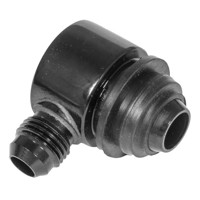 Proflow Brake Booster Check Valve, Aluminium, Black Anodised, -06AN, Hose end - PFE350-06BK PFE350-06BK