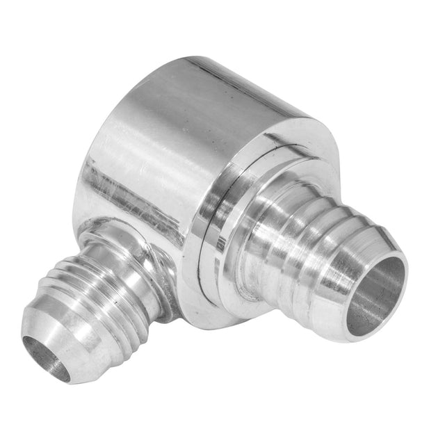 Proflow Brake Booster Check Valve, Aluminium, Clear Anodised, -06AN, Hose end - PFE350-06 PFE350-06