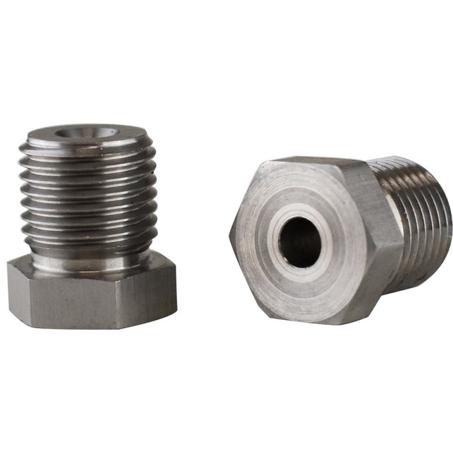 Proflow Brake Hard Line Tube Nut, 9/16''-18 Stainless, for 3/16'' Pipe, Qty 2 - PFE362-18SS PFE362-18SS