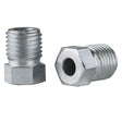 Proflow Brake Hard Line Tube Nut 7/16 x 20, Steel, for 3/16 pipe, Qty 2 - PFE367-20 PFE367-20