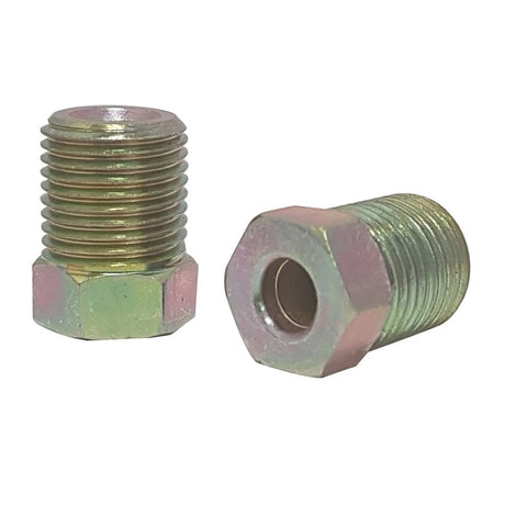 Proflow Brake Hard Line Tube Nut 7/16 x 24 Steel, for 3/16 pipe, Qty 2 - PFE367 PFE367