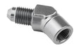 Proflow Female Adaptor 45 Degree Adaptor 1/8in. NPT To Male -04AN, Silver - PFE371-04S PFE371-04S