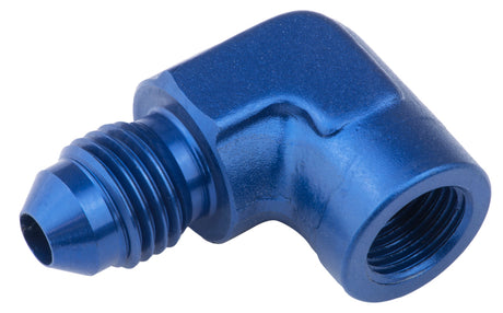 Proflow Female 90 Degree Adaptor 1/8in. NPT To Male -04AN, Blue - PFE373-04 PFE373-04