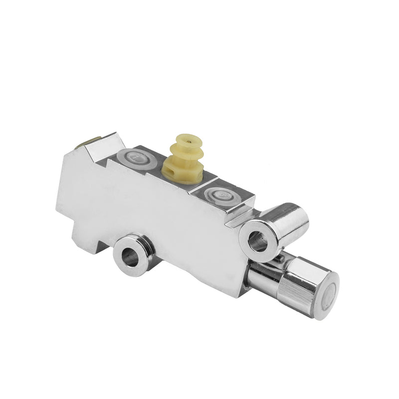 Proflow Brake Proportioning Valve, Fixed, Dual Inlet, 3 Outlets, Chrome Front Disc/Drum Brakes - PFE395C PFE395C