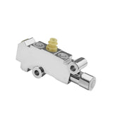 Proflow Brake Proportioning Valve, Fixed, Dual Inlet, 3 Outlets, Chrome Front Disc/Drum Brakes - PFE395C PFE395C
