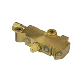 Proflow Brake Proportioning Valve, Fixed, Dual Inlet, 3 Outlets, Brass Front Disc/Drum Brakes - PFE395 PFE395