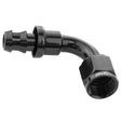 Proflow 90 Degree Push Lock Hose End Barb 5/8'' To Female -10AN, Black - PFE403-10BK PFE403-10BK