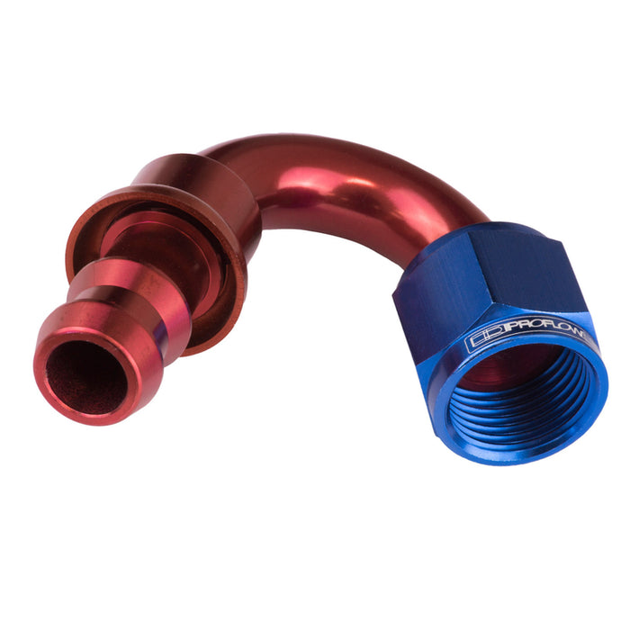 Proflow 150 Degree Push Lock Hose End Barb 3/8'' To Female -06AN - PFE405-06