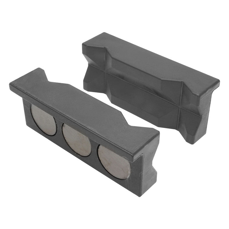Proflow Vise Jaw Protectors, Nylon, Black, Inserts, Internal Magnets per, Pair - PFE431N PFE431N