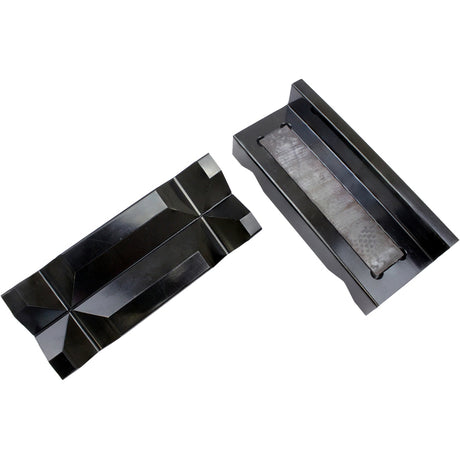 Proflow Vise Jaw Protectors, Aluminium, Black Anodised, Inserts, Internal Magnets per, Pair - PFE431 PFE431