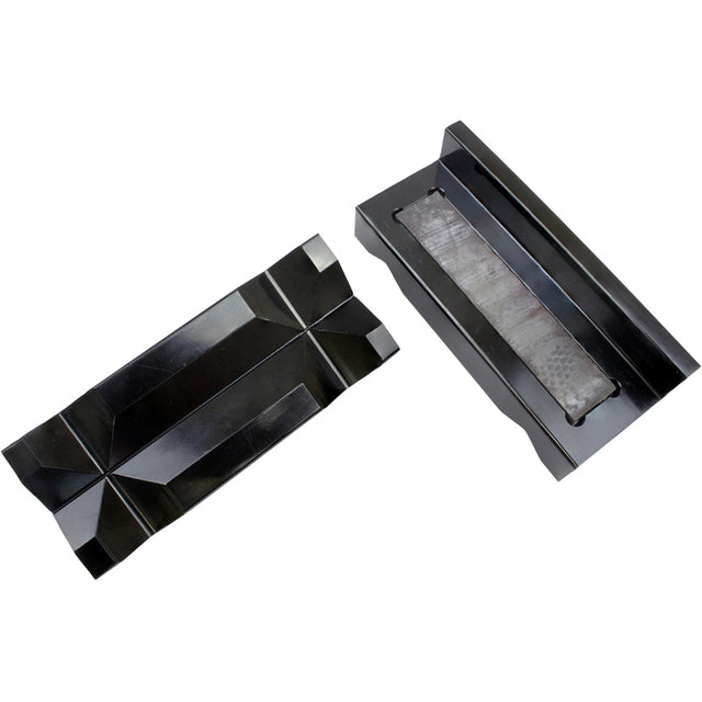 Proflow Vise Jaw Protectors, Aluminium, Black Anodised, Inserts, Internal Magnets per, Pair - PFE431 PFE431