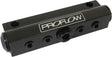 Proflow Billet Vacuum Manifold 7 Port w/ACC, Black - PFE457BK PFE457BK