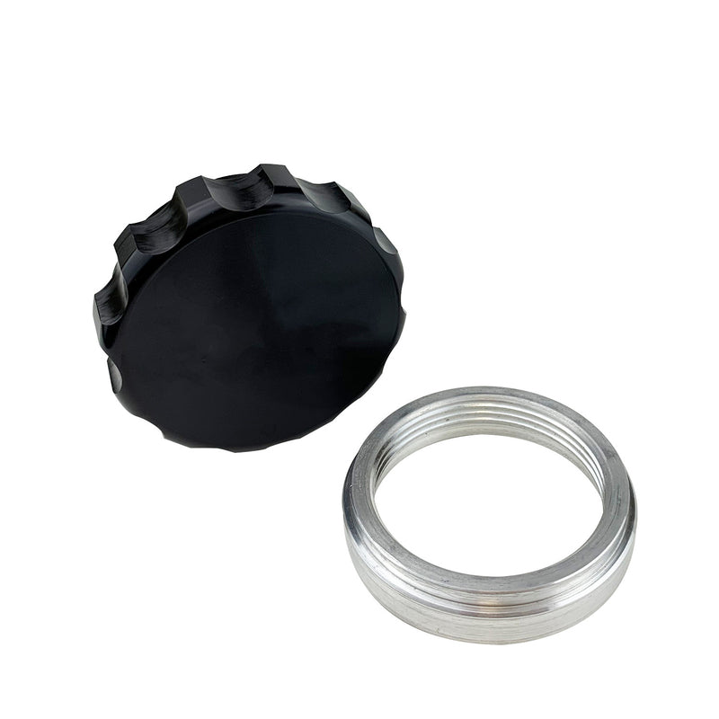 Proflow Weld On Female Bung & Male Cap Assembly Aluminium 2in, Black - PFE460-32BK PFE460-32BK