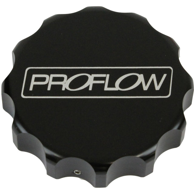 Proflow Billet Radiator Cap Cover Small, Black - PFE463-01BK PFE463-01BK