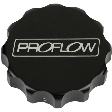 Proflow Billet Radiator Cap Cover Large, Black - PFE463-02BK PFE463-02BK