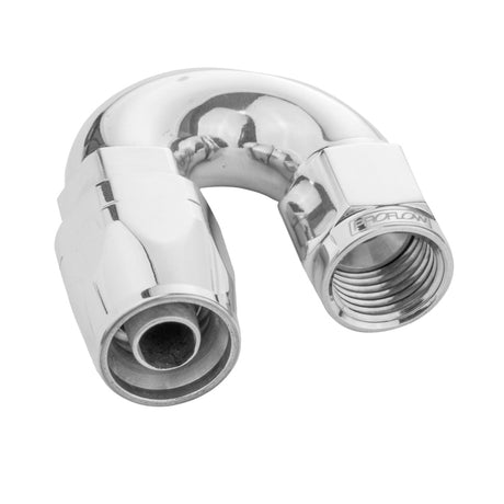 Proflow Fitting Hose End 180 Degree Full Flow -10AN, Polished - PFE506-10HP PFE506-10HP