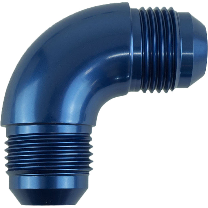 Proflow 90 Degree Union Flare Adaptor Fitting -08AN, Blue - PFE521-08 PFE521-08