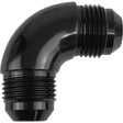 Proflow 90 Degree Union Flare Adaptor Fitting -12AN, Black - PFE521-12BK PFE521-12BK