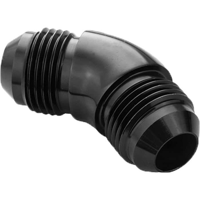 Proflow 45 Degree Union Flare Adaptor Fitting -04AN, Black - PFE527-04BK