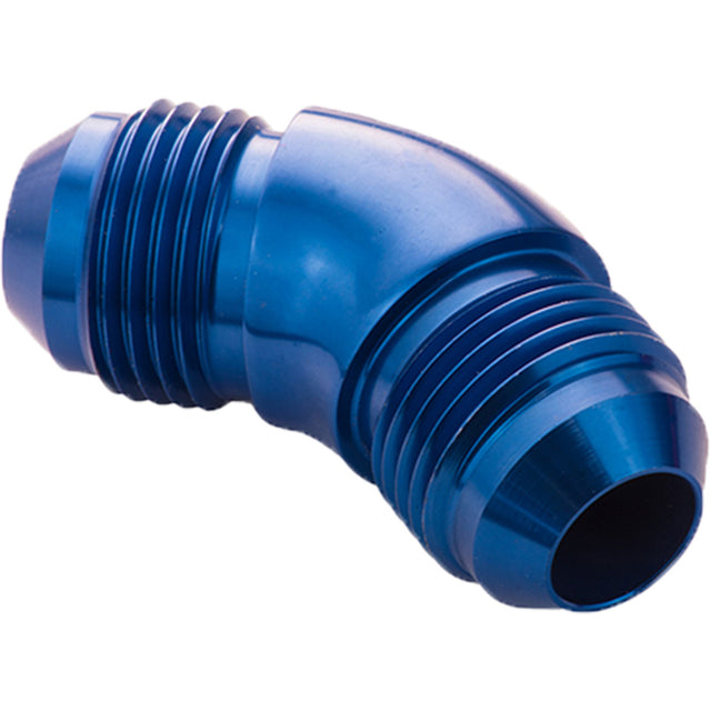 Proflow 45 Degree Union Flare Adaptor Fitting -12AN, Blue - PFE527-12 PFE527-12