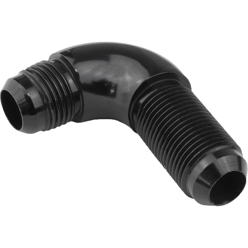Proflow 90 Degree Male Fitting Bulkhead Adaptor -10AN, Black - PFE533-10BK PFE533-10BK