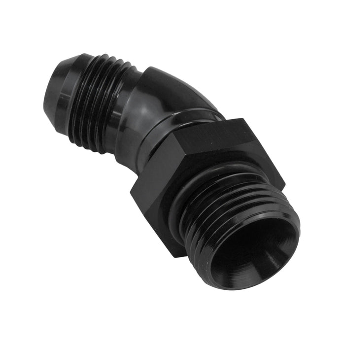 Proflow 45 Degree Male Fitting Orb Hose End To -04AN, Black - PFE563-04BK