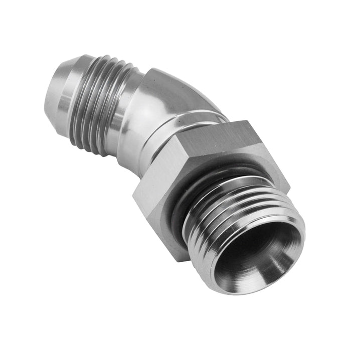 Proflow 45 Degree Male Fitting Orb Hose End To -04AN, Polished - PFE563-04HP