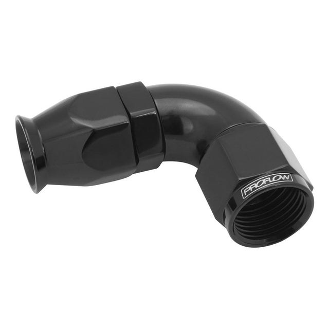 Proflow 90 Degree Fitting Hose End AN6 Suit PTFE Hose, Black - PFE573-06BK PFE573-06BK