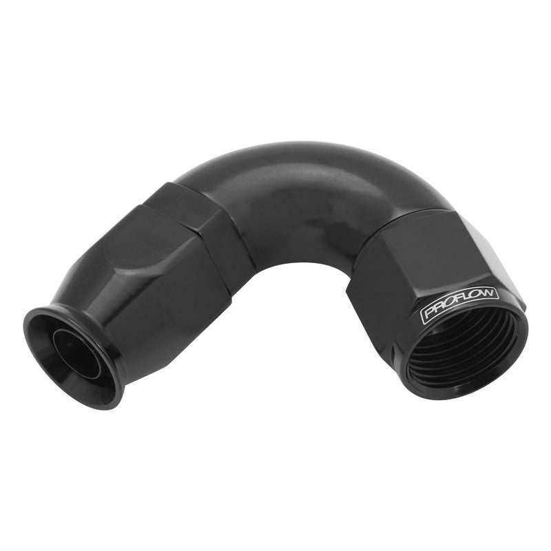 Proflow 120 Degree Fitting Hose End AN4 Suit PTFE Hose, Black - PFE574-04BK PFE574-04BK