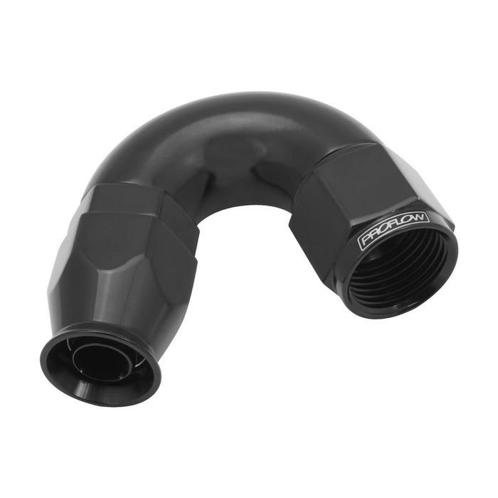 Proflow 150 Degree Fitting Hose End AN10 Suit PTFE Hose, Black - PFE575-10BK