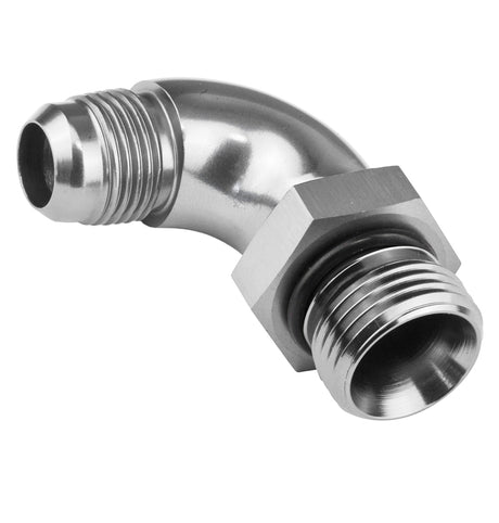Proflow 90 Degree Male Fitting Orb Hose End To -04AN, Polished - PFE583-04HP PFE583-04HP