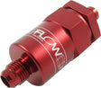 Proflow Billet Inline Aluminium Fuel Filter -08AN Red 30 Micron - PFE609-08R PFE609-08R