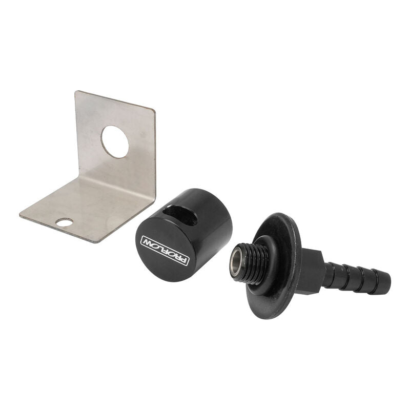 Proflow Roll Over Valve Remote Mount, Connects To Hose With 8mm, 5/16 Barb, Black - PFE614-516B