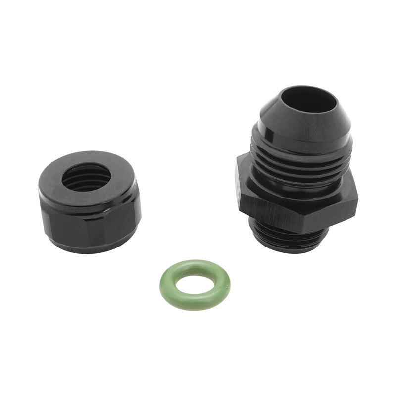 Proflow Barb End Adaptor, Suit 5/16'' Barb to AN8 Male, Black, Each - PFE631-05-08