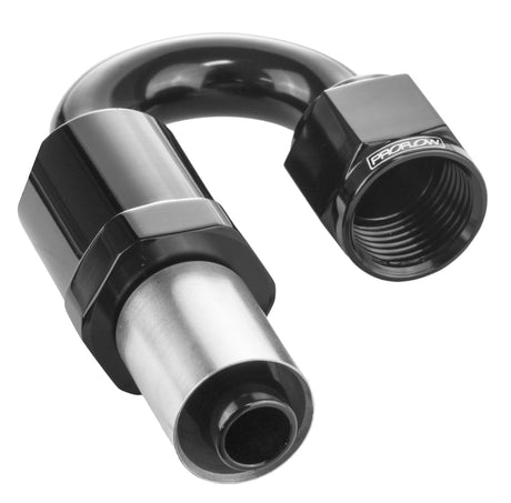 Proflow Crimp Hose End 180 Degree -16AN, Black - PFE656-16 PFE656-16