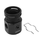 Proflow Bosch Fuel Regulator Adaptor, AN6 ORB Ports, 1/8'' NPT Port, Inline, Black - PFE659BK PFE659BK