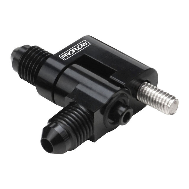 Proflow Engine Steam Line Fitting, 2-Port Male, -04AN, Swivel, For Holden LS, Black, Each - PFE662-04BK-2P PFE662-04BK-2P