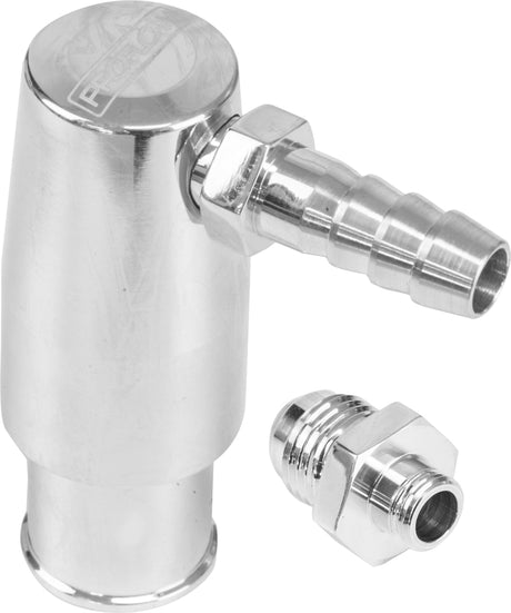 Proflow Billet Aluminium Valve Cover PCV Valve Kit, Barb or AN Fitting, Suit 3/4'' ID, Polished - PFE663P PFE663P